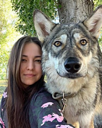 Woman And Wolf Become Inseparable Friends