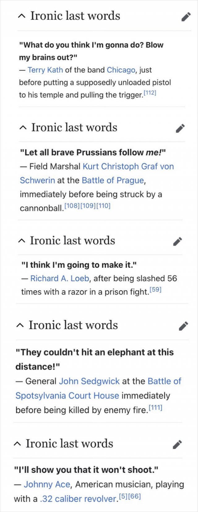 Weird 'Wikipedia' Articles