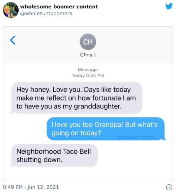 Wholesome Boomers
