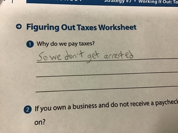 Funny Homework Answers