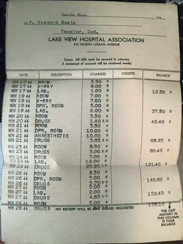 american-medical-bills-from-the-20-th-century-others