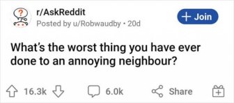 Stories About Annoying Neighbors