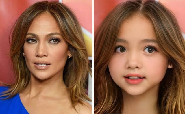 Celebrity Child Versions By AI