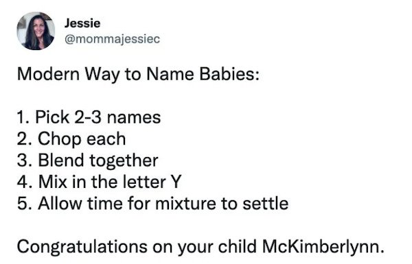 Weird And Funny Kids Names
