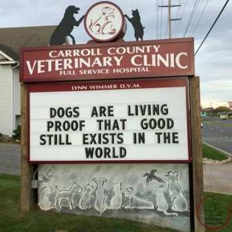 The Carroll County Veterinary Clinic Signs