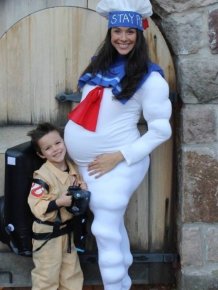 Pregnant Women In Halloween Costumes