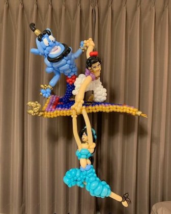 Balloon Sculptures Of Famous Characters