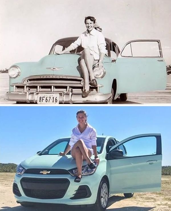 People Recreate Their Old Family Photos
