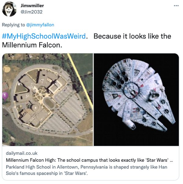 Millennium Falcon High: The school campus that looks exactly like