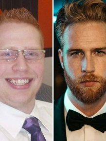 With And Without Beard
