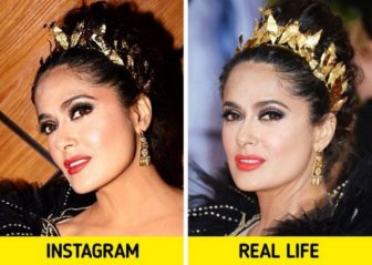 Famous Women In Real Life And In “Instagram”