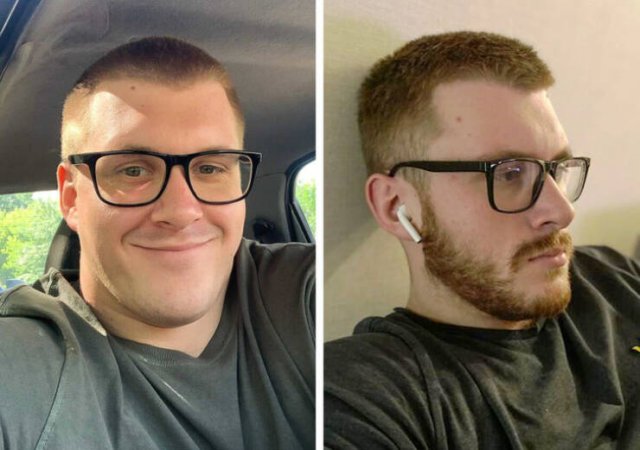With And Without Beard, part 3
