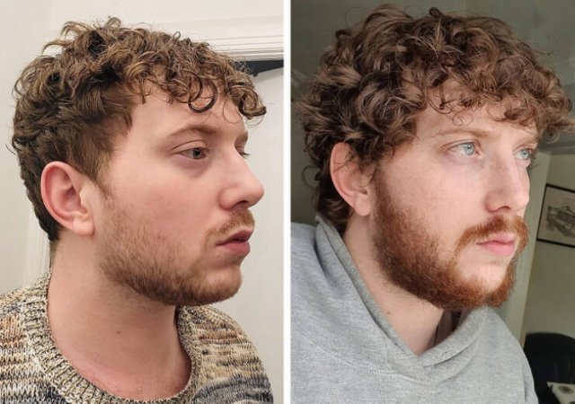 With And Without Beard, part 3