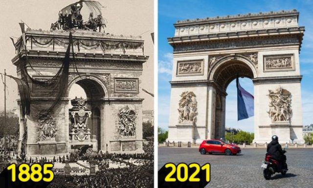 Historical Places Then And Now