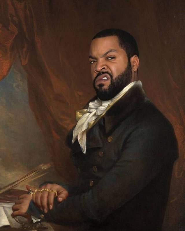 Modern Celebrities In Classic Paintings, part 2