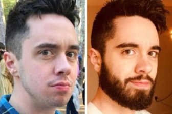 With And Without Beard