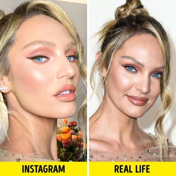 Celebrities In ''Instagram'' And In Real Life