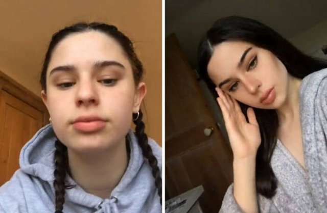 Girls With And Without Makeup, part 8