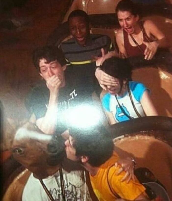 Funny People On The Roller Coaster