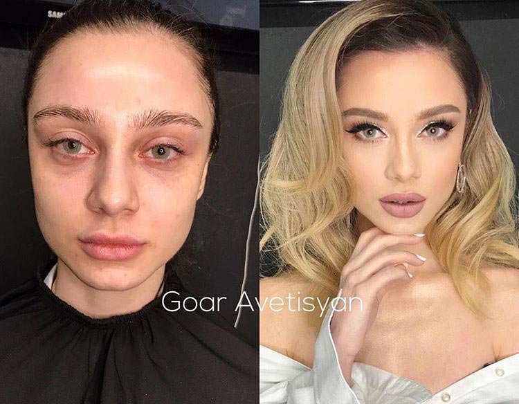 Girls With And Without Makeup, part 9