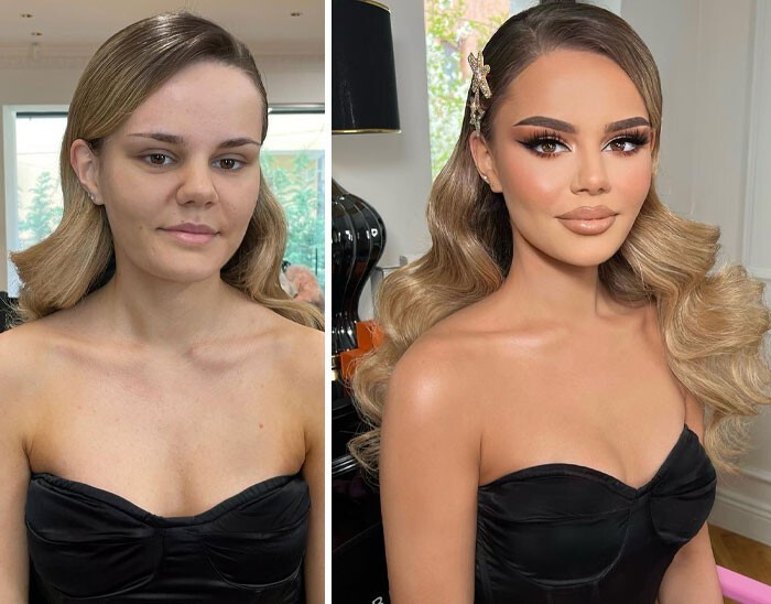 Brides Before And After Makeup