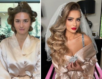 Brides Before And After Makeup