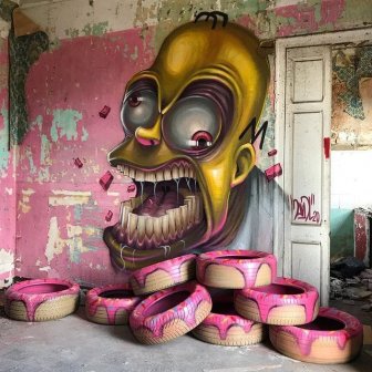 Amazing Graffiti In Abandoned Places