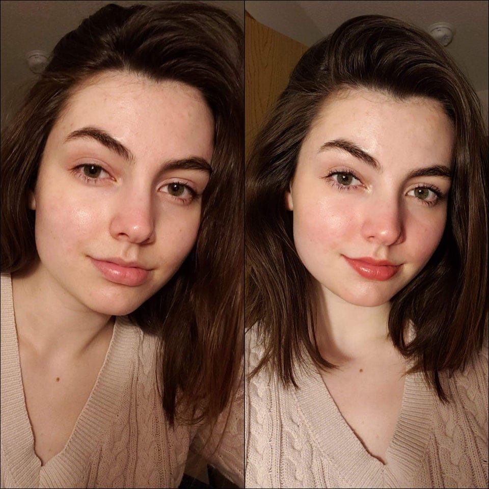 Girls With And Without Makeup, part 12
