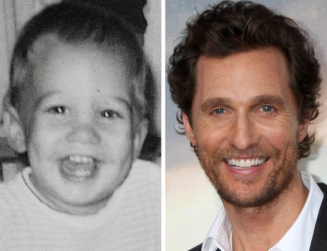 Celebrities In Their Childhood And Now, part 3
