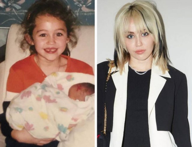 Celebrities In Their Childhood And Now, part 3