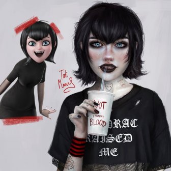 Artist Draws Cartoon Characters In A New Way