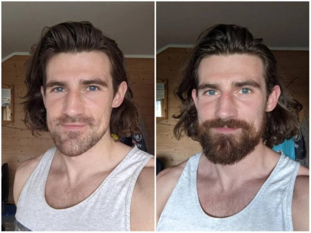Men With And Without Beard