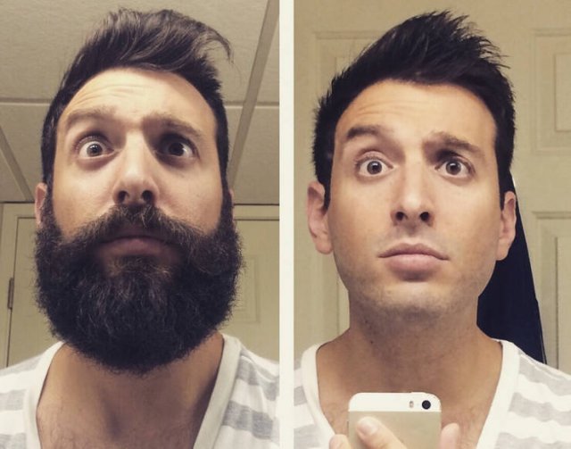 Men With And Without Beard
