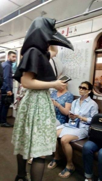 Strange And Funny People In The Subway