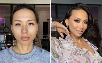 Women With And Without Makeup