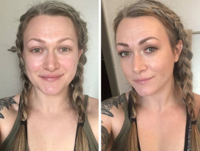 Women With And Without Makeup, part 2
