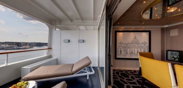 Old Cruise Liner Transformed Into A Floating Residential Building
