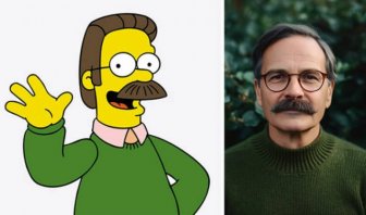 AI-Generated Portraits Of Simpsons Characters