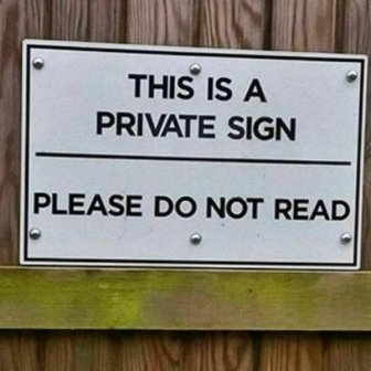 Strange And Funny Signs