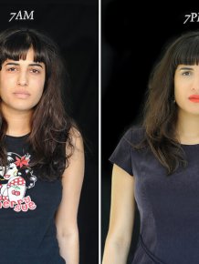Unusual Comparison: How People Look In The Morning And Evening