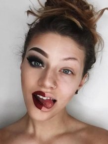 Girls With And Without Makeup