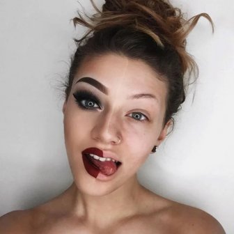 Girls With And Without Makeup